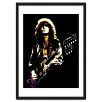 Jimmy Page American Musician Legend in Pop Art