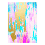 Meraki, Abstract Gold Painting, Colorful Graphic Design, Golden Pink Blue Eclectic Luxe Illustration (Print Only) thumbnail