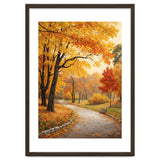 Original Autumn Park Landscape Oil Painting Style thumbnail