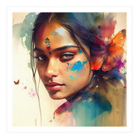 Butterfly Whisper Hindu Portrait (Print Only)