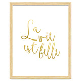 La vie est belle #society6 #typography #buyart thumbnail
