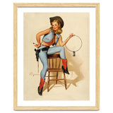 Pinup Cowgirl With A Key thumbnail