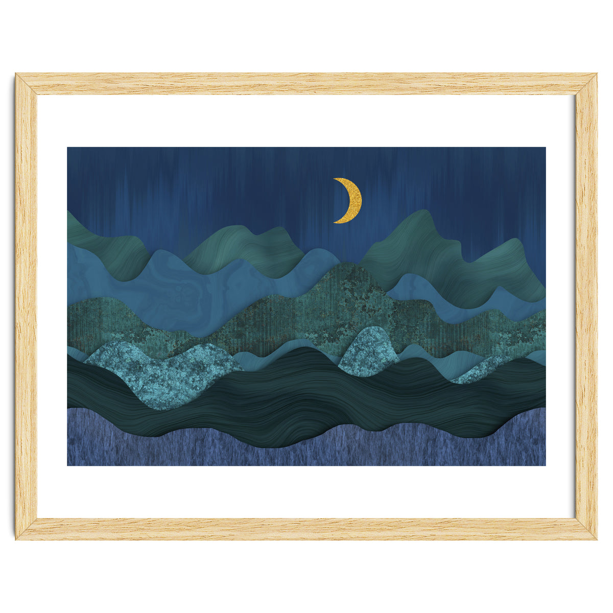 Abstract Landscape Moody Moonrise