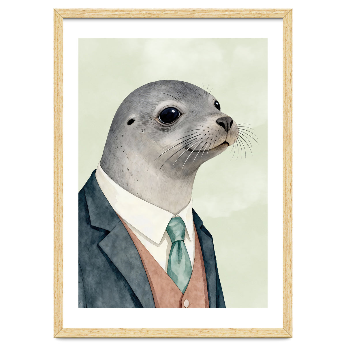 Seal Animal In A Suit