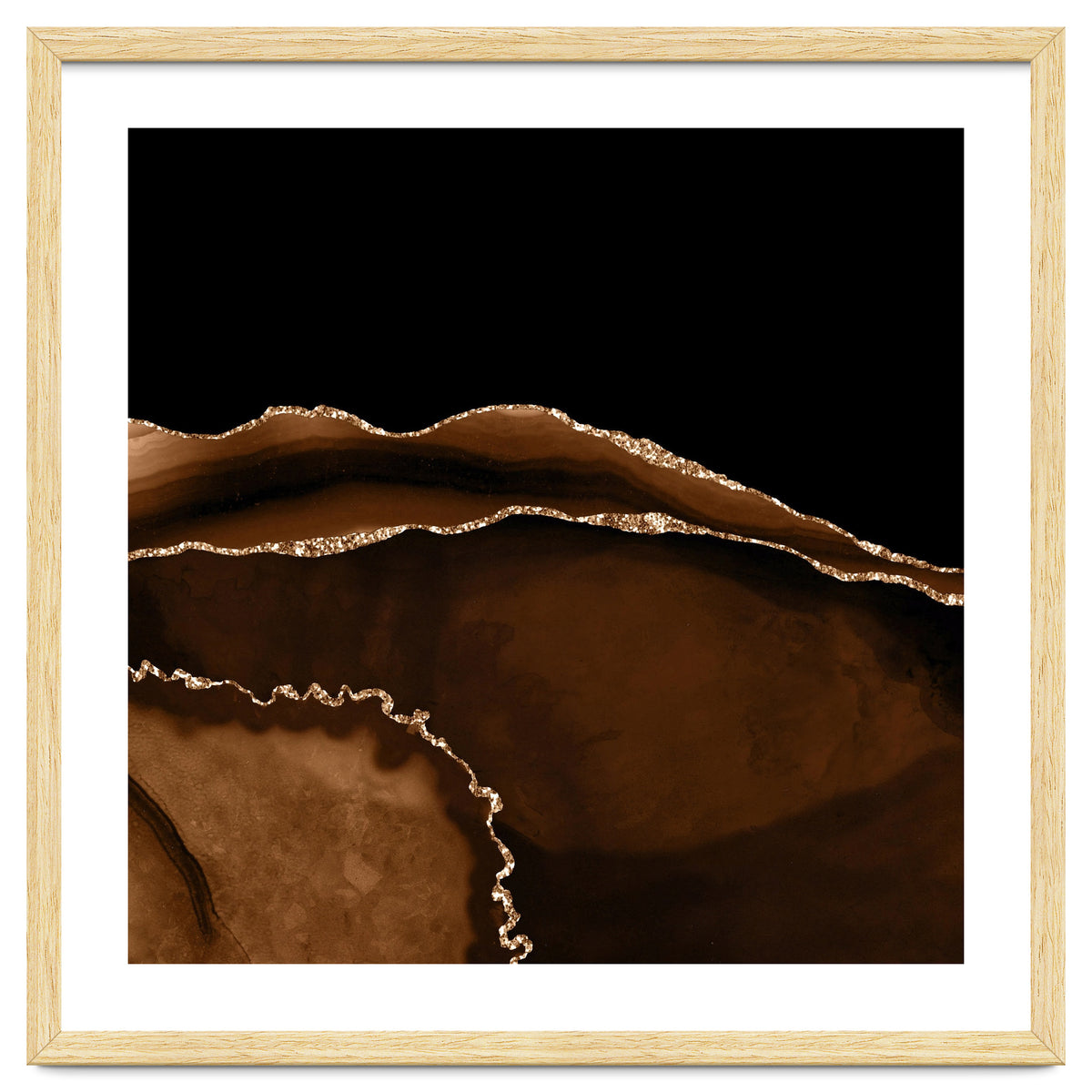 Brown & Gold Agate Texture 05