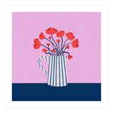 Poppies – pink and blue (Print Only) thumbnail