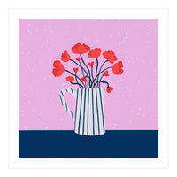 Poppies – pink and blue (Print Only)