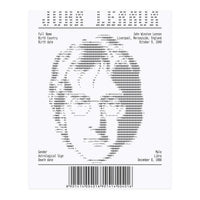 Receipt Art John Lennon (Print Only)