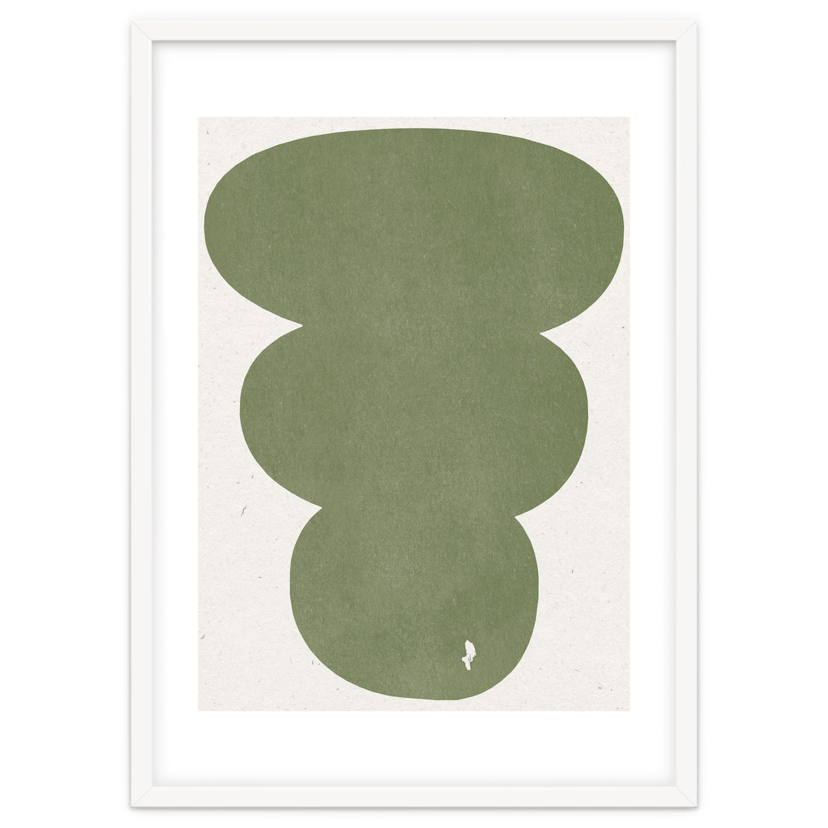 GREEN WATERCOLOR SHAPES NO.4