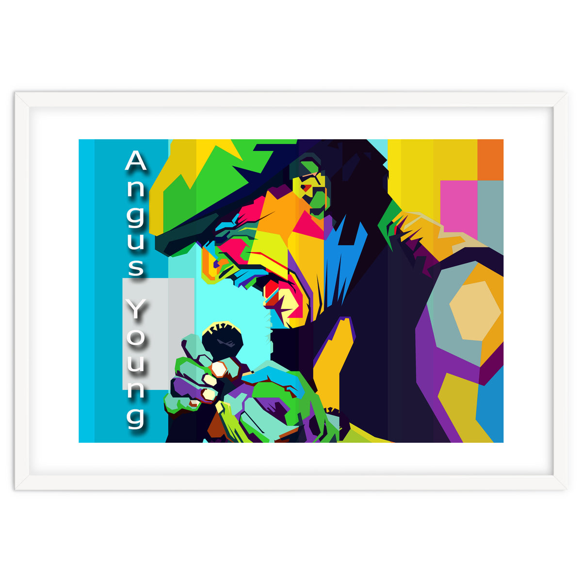 Angus Young Rock Singer Pop Art WPAP
