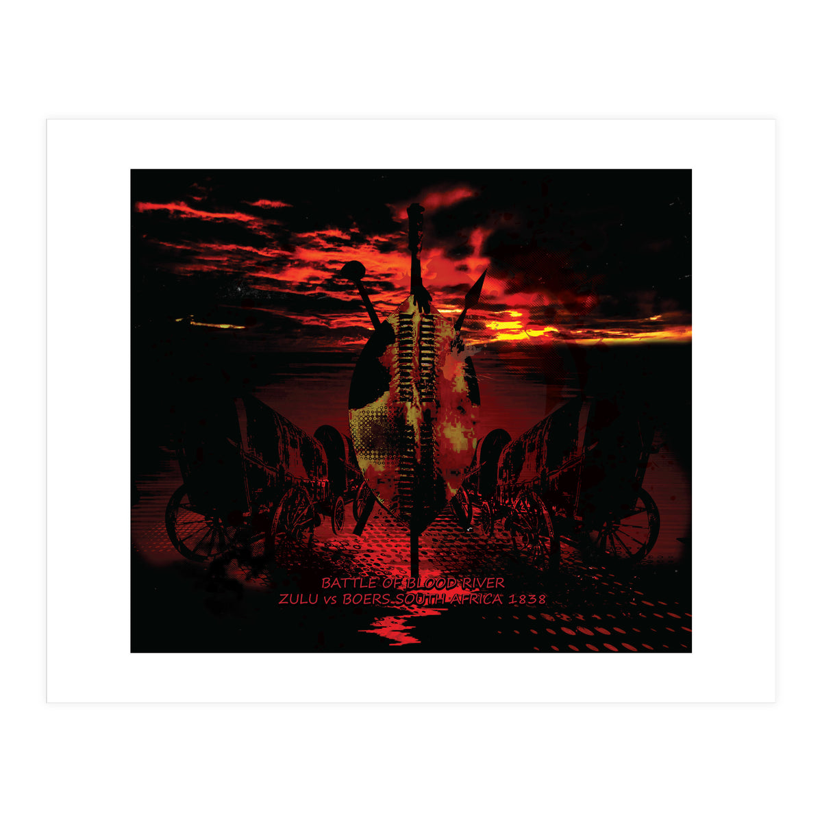 Battle Of Blood River 1838 (Print Only)