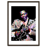 BB King. American Blues Guitarist in Colorful Art thumbnail