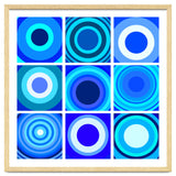 Circles & Rectangles Alt Blue 3 X 3: 4 thumbnail