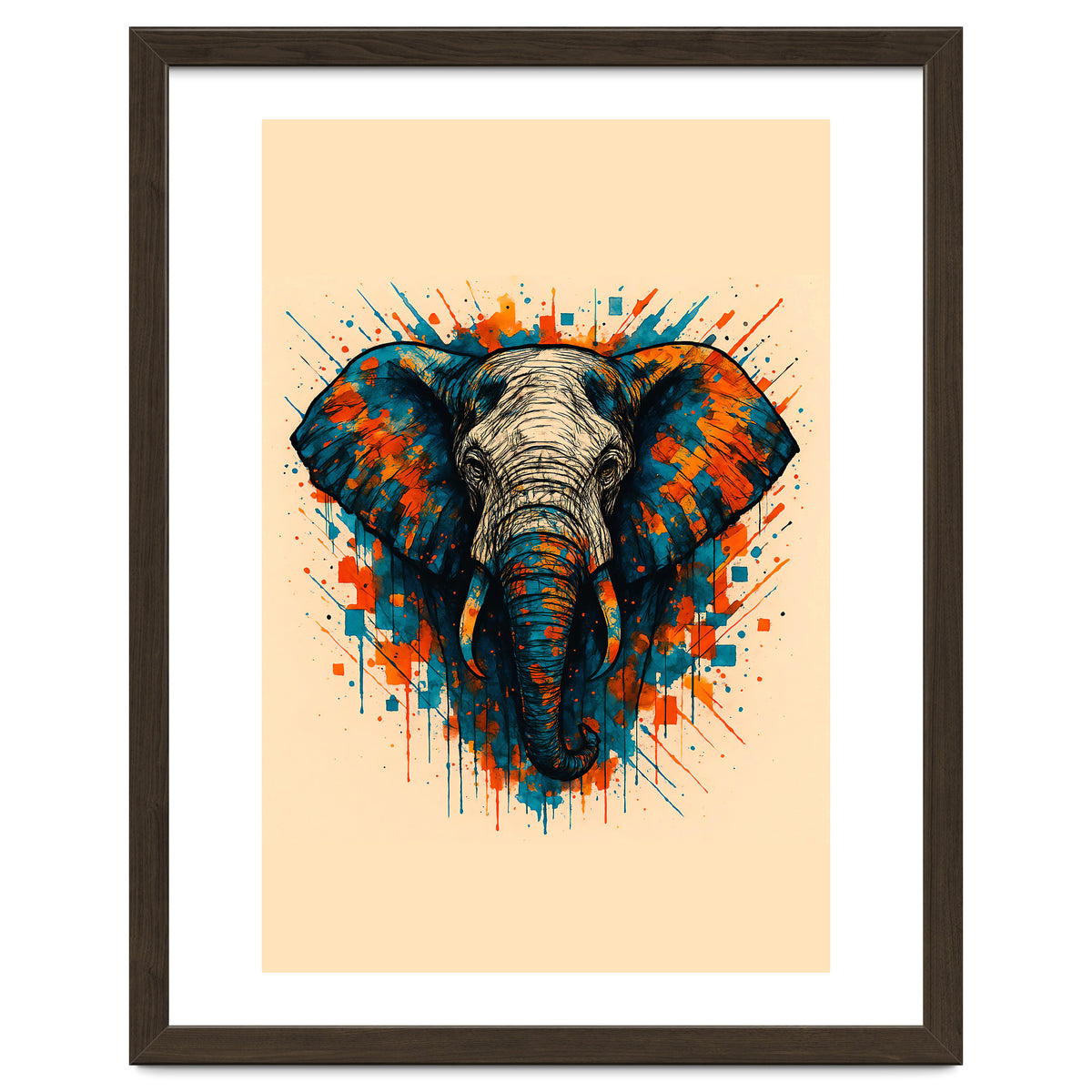 Elephant Animal Watercolor
