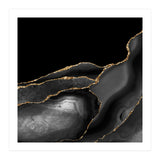 Black & Gold Agate Texture 04  (Print Only) thumbnail