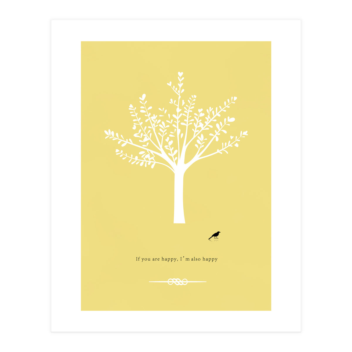 Happy Bird and Tree (Print Only)