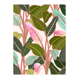 Color Paradise, Tropical Colorful Modern Bohemian Illustration, Eclectic Botanical Plant (Print Only) thumbnail