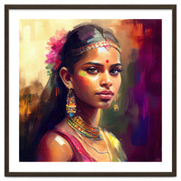 Golden Garland Sinhalese Portrait