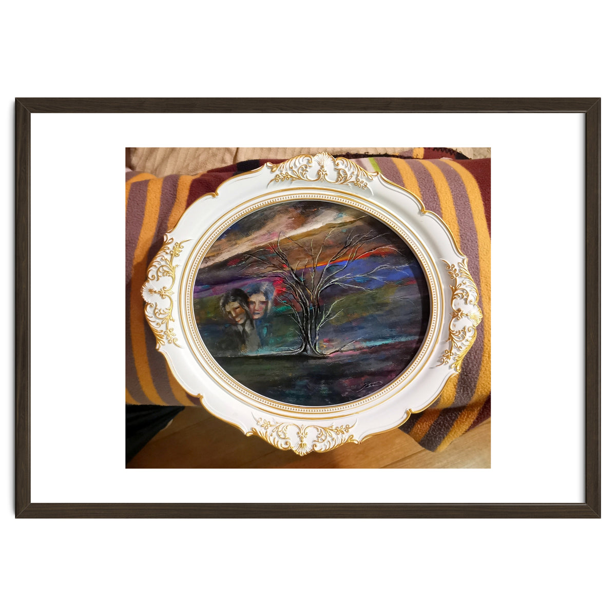 Memory 26x29.cm.acrylic. With Frame 33x38.cm.