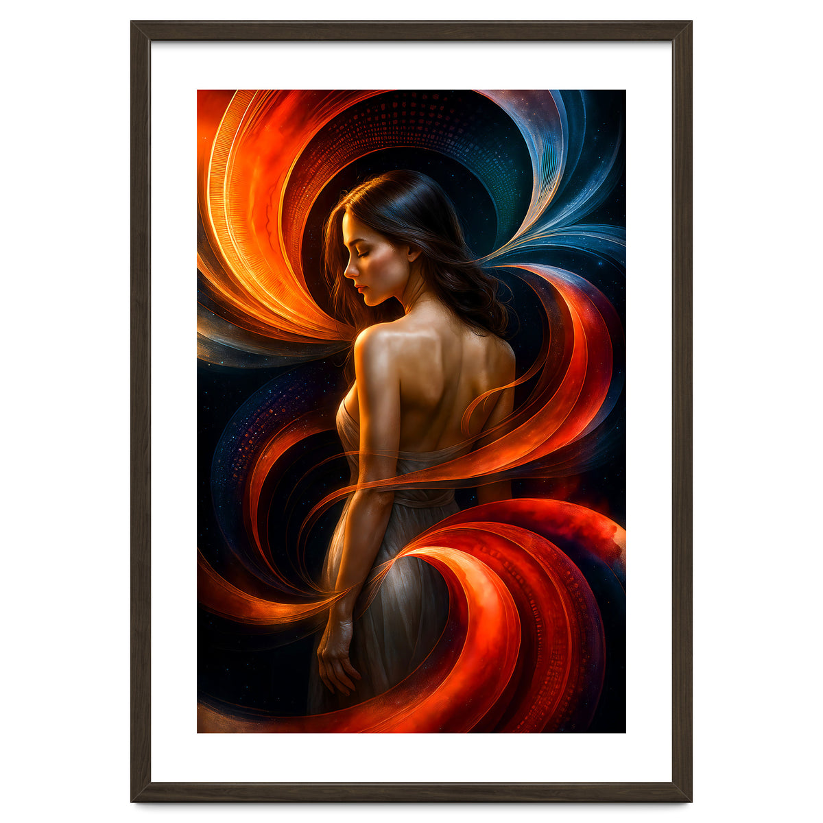 The Beauty of a Woman in an Exotic Pose