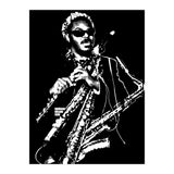 Rahsaan Roland Kirk American Jazz Multi-Instrumentalist in Grayscale (Print Only) thumbnail