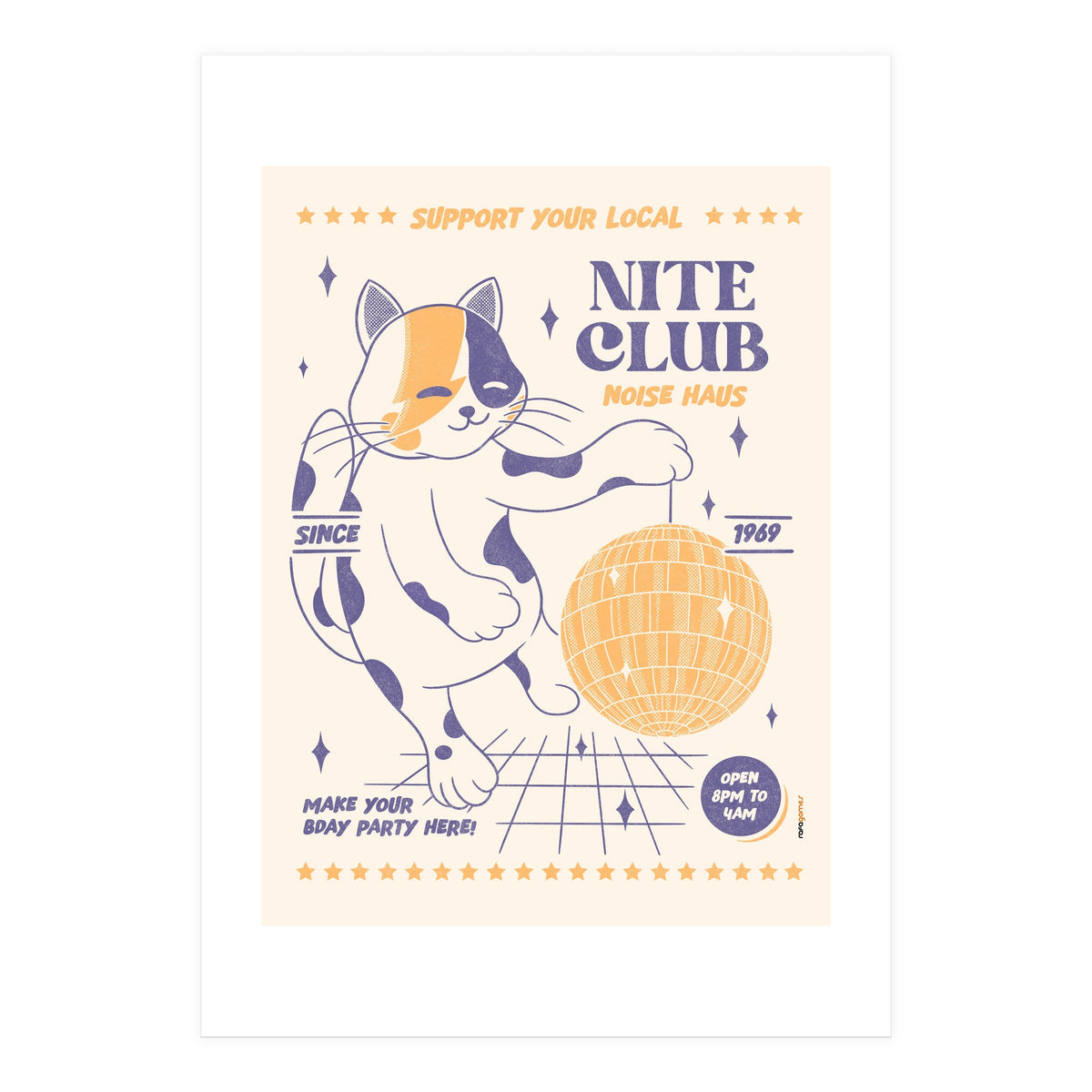 Support Your Local Nite Club (Print Only)