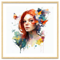 Red Hair Butterfly Reverie