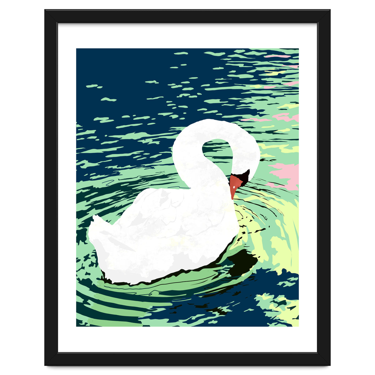 Freedom Swan 2024 Art Print