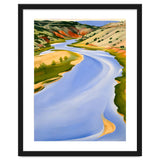 Georgia O’Keeffe – Chama River, Ghost Ranch (1937) | Serene Southwestern Landscape in Bold Modernist Forms thumbnail