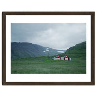 Cabins under the twilight - Iceland