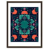 Clovers And Flowers Teal and Orange thumbnail
