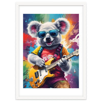 Koala Playing Guitar, Rock Graffiti