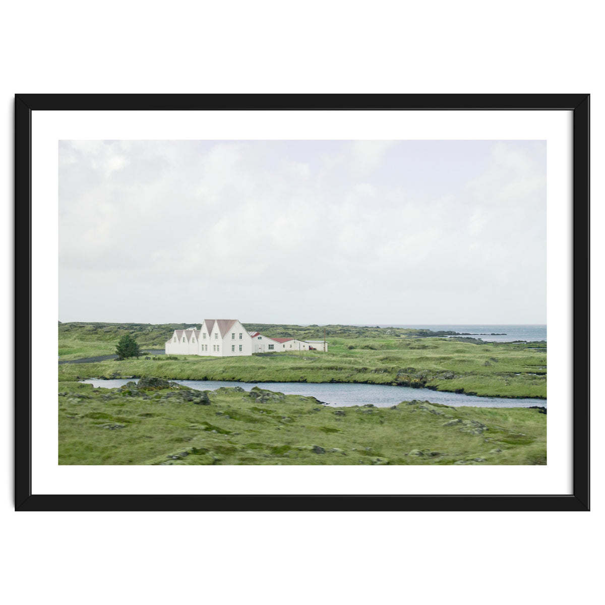 House in the green field - Iceland