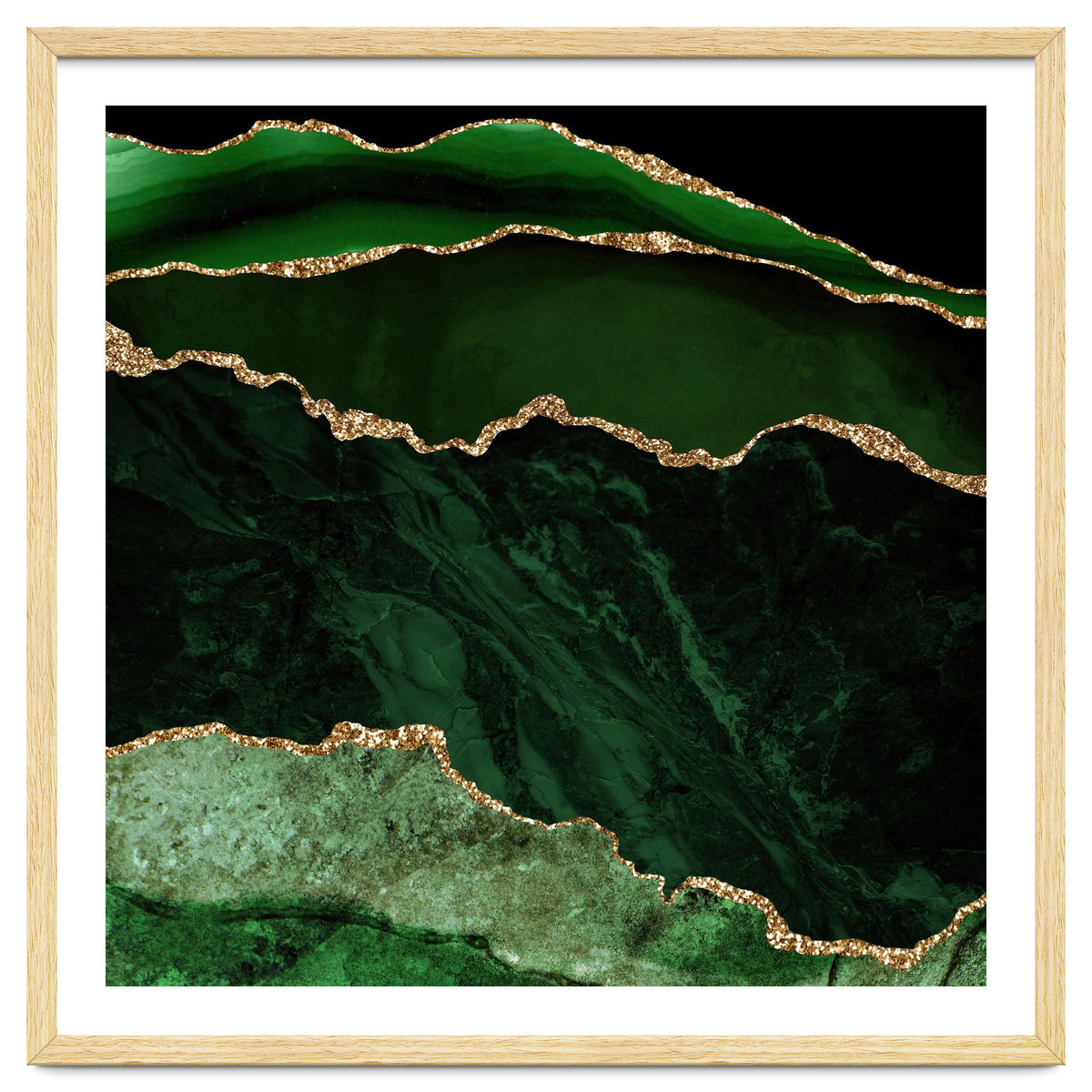 Green & Gold Agate Texture 02
