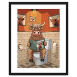 Highland Cow On The Toilet thumbnail