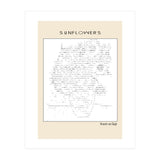 Sunflowers – Vincent van Gogh (1888) (ascii art) (Print Only) thumbnail