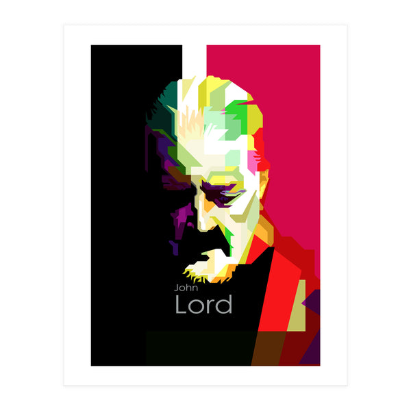 John Lord Vintage Portrait WPAP (Print Only)