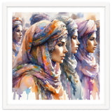 Tuareg Women Procession Watercolor thumbnail