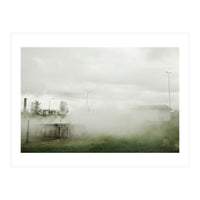 A source covered in steam from a hot spring - Iceland (Print Only)