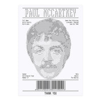 Receipt Art Paul Mc Cartney (Print Only)