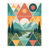 Geometric Convergence: A Mosaic of the Alpine Wilderness (Print Only) thumbnail