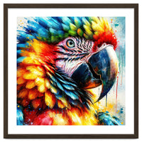 Watercolor Macaw #1