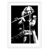Ian Anderson British Musician Legend in Grayscale thumbnail