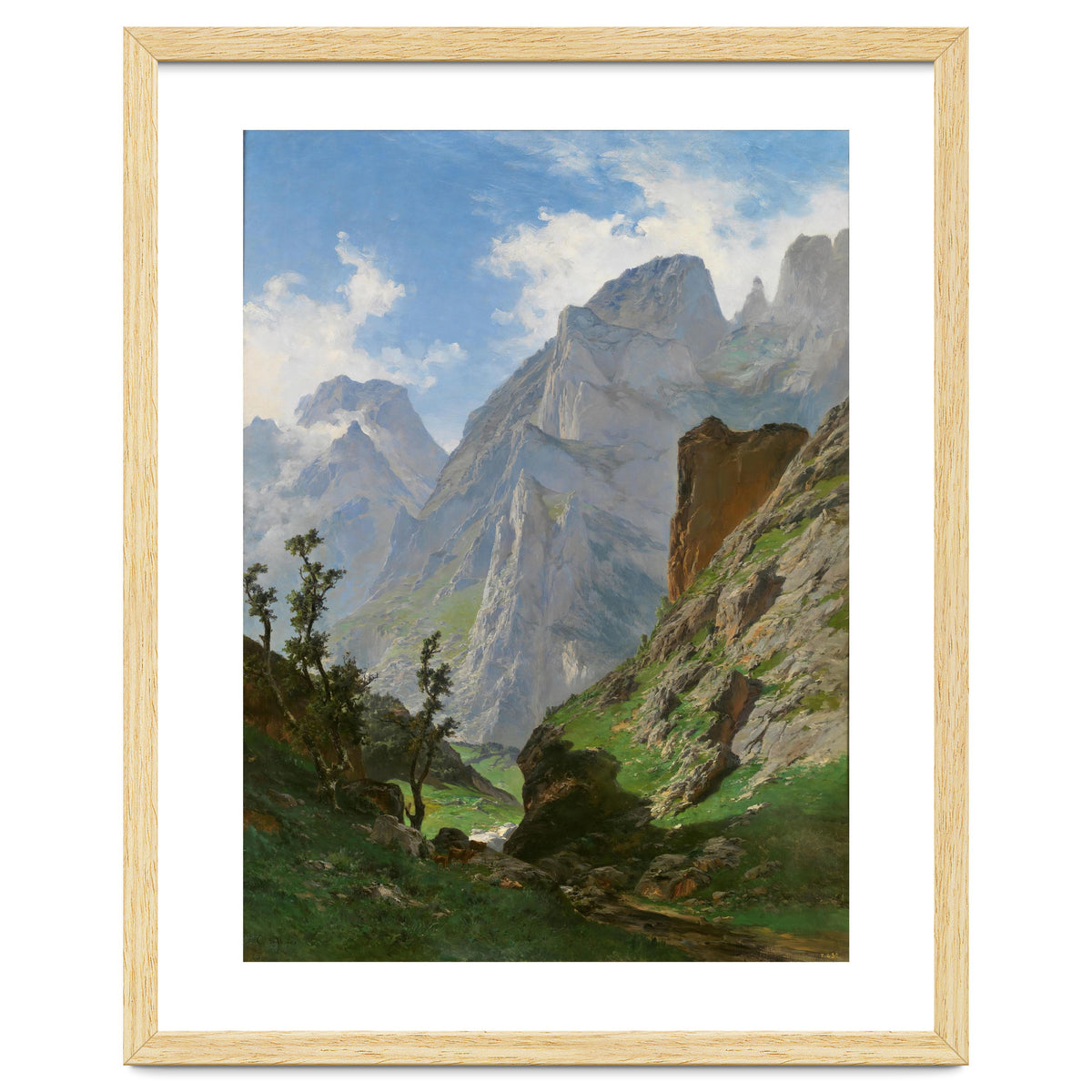 Carlos de Haes / 'Mancorbo Canal in Picos de Europa', 1876, Spanish School.