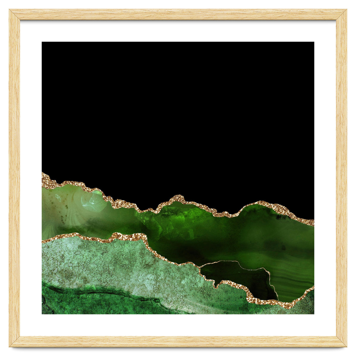 Green & Gold Agate Texture 10