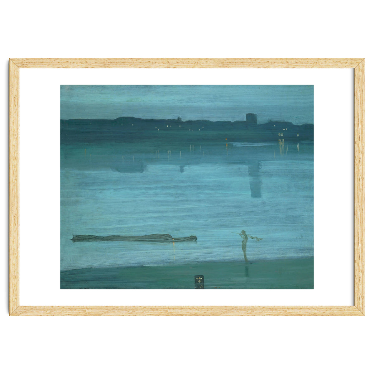 Nocturne, Blue and Silver: Chelsea, 1871 Canvas, 50,2 x 60,8 cm.