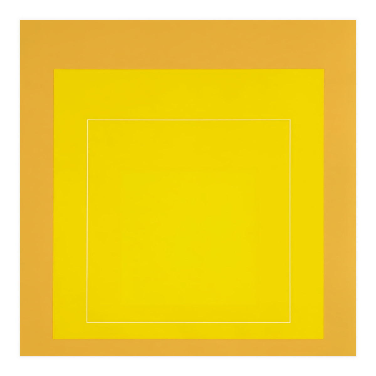JOSEF ALBERS - HOMAGE TO THE SQUARE YELLOW   (Print Only)