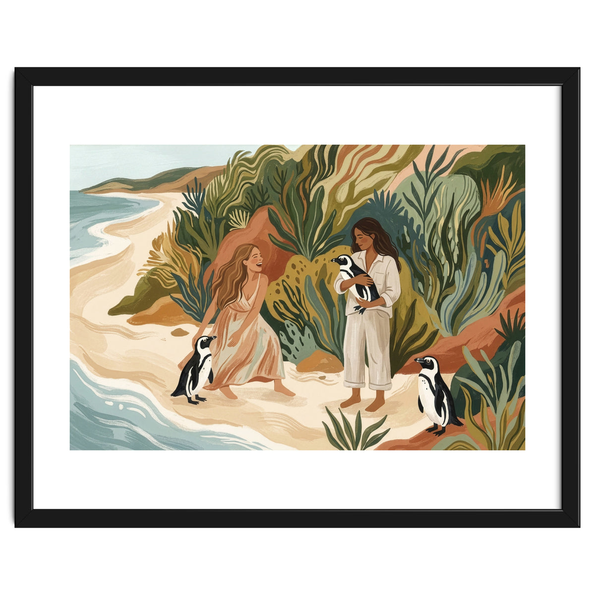 Penguin Friends By The Sea