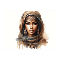 Desert Muse Watercolor Portrait (Print Only)