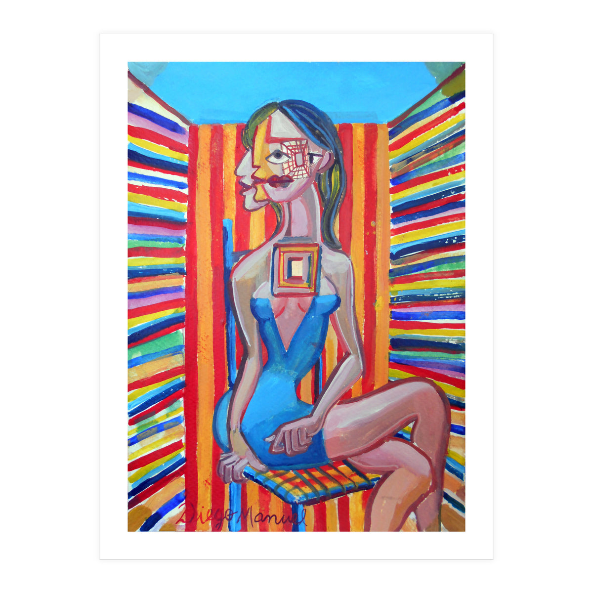 Mujer En La Silla 7 (Print Only)